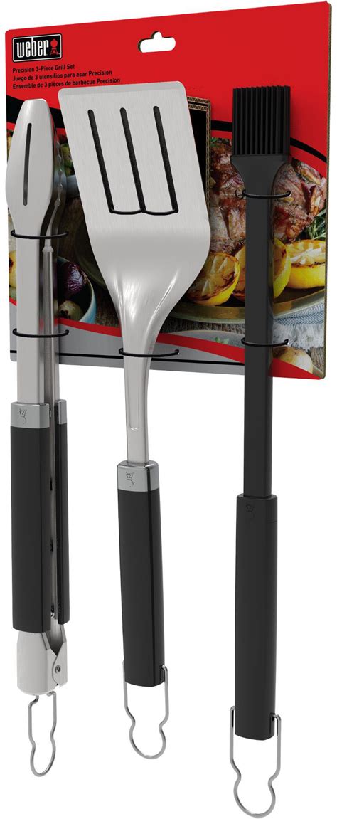 Weber Precision Piece Grill Tool Set Black Best Buy