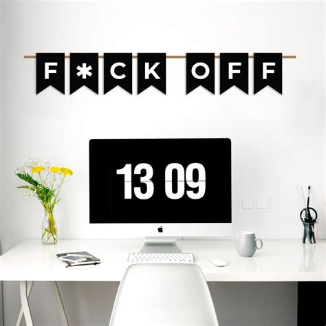Sassy Banner Fuck Off Banner Printable Banner Party Favors Digital