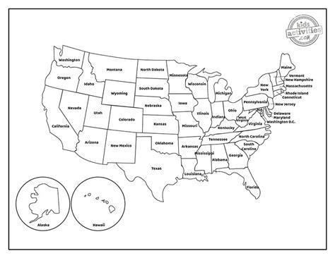 Blank United States Map Coloring Pages You Can Print United States Map ...