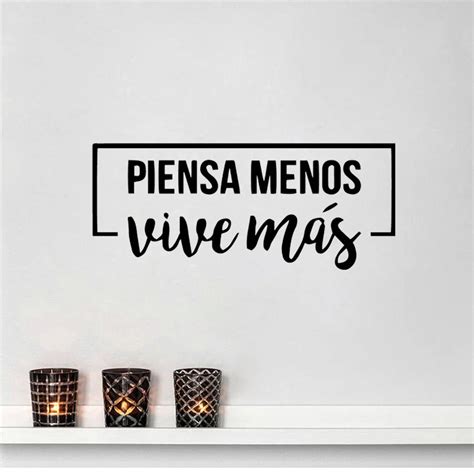 Pegatina De Pared Con Frase Positiva En Espa Ol Calcoman As De Pared De