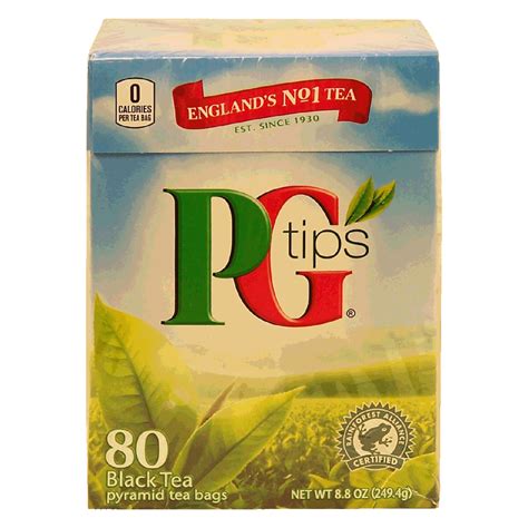 P G Tips Black Tea 80 Pyramid Tea Bags 88oz Tea Biscuits Snacks