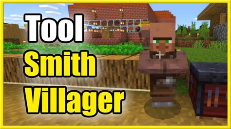 How to make a Toolsmith Villager in Minecraft (Best Tutorial) - YouTube