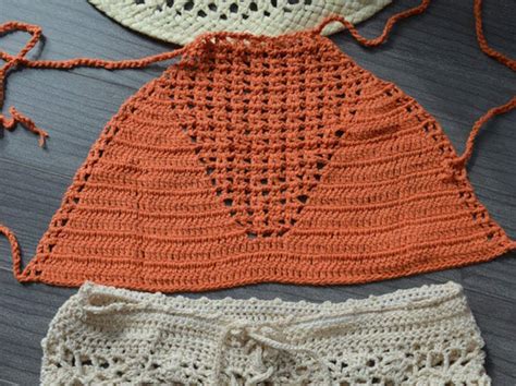 Crochet Swimsuit Bikini Halter Top Swimwear Top Covers Up Customsize And Color Summer Trend