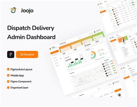 dispatch delivery web app behance