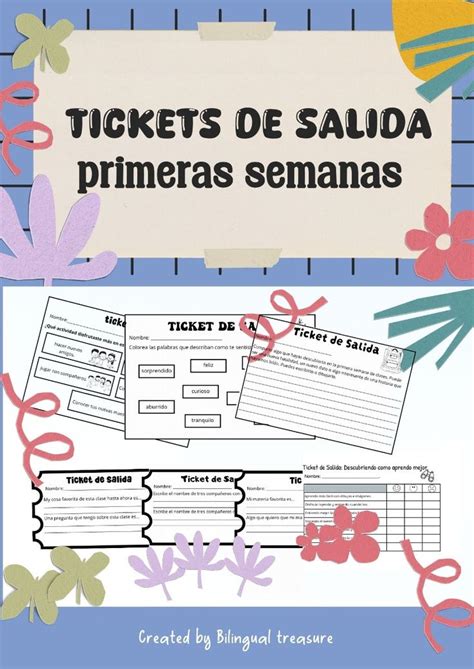 Evaluación Formativa Pases De Salida O Tickets De Salida Student