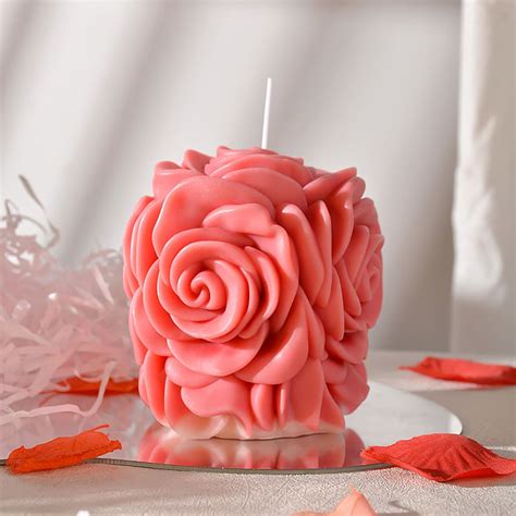 Vedini Diy Valentine S Day Rose Ball Candle Silicone Mold