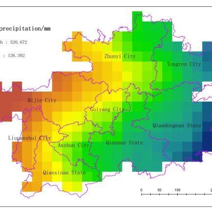 Spatial Distribution Of Mean Precipitation In Spring And Summer