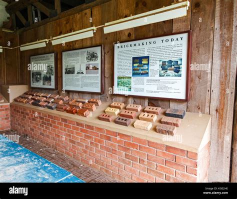 Different Types Of Bricks Display At The Avoncroft Museum Of Buildings