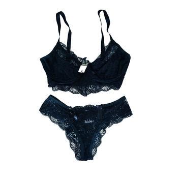 Conjunto Lingerie Plus Size Renda Suti Sem Bojo Lingerie Feminina Edumara Conjunto De
