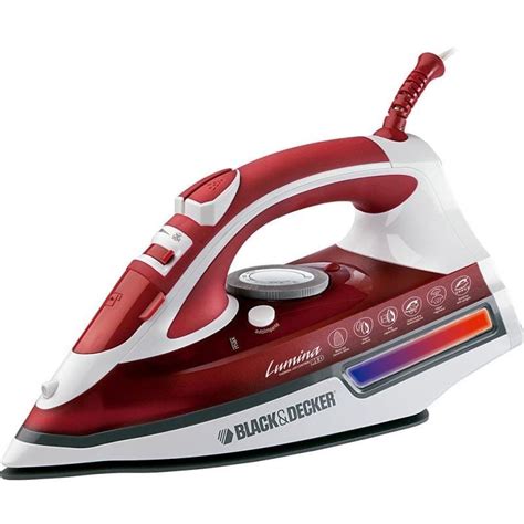 Ferro A Vapor Black Decker Ceramic Gliss Vermelho Madeiramadeira