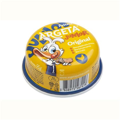 PAŠTETA ARGETA KOKOŠJA JUNIOR 95 G - PPK Bjelovar