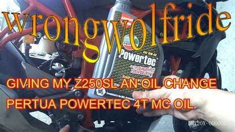 Z Sl Oil Change Pertua Powertec T Youtube