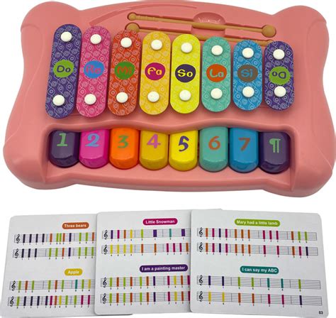 Детский ксилофон Runjia, розовый, для детей от 1,5 лет, 190815 - купить ...