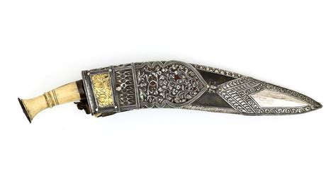 silver khukuri  bone grip mandarin mansion