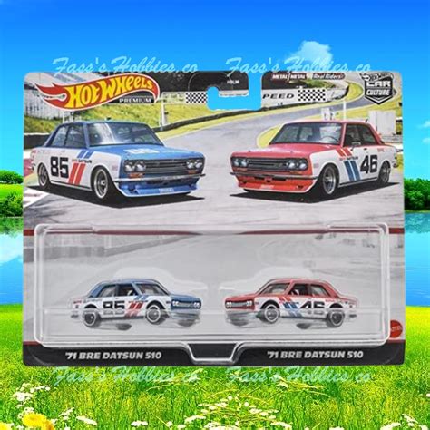 HOT WHEELS PREMIUM PACK DOUBLE PACK BRE DATSUN READY STOCK ON