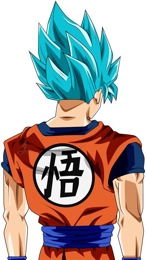 Goku Ssj Blue Espaldas by jaredsongohan on DeviantArt