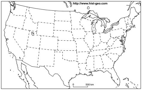 United States Printable Blank Map - Rama.ciceros.co | Printable Copy Of ...