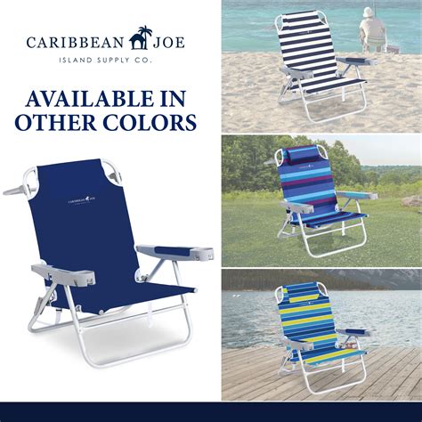 Caribbean Joe Folding Beach Chair Position Portable Backpack