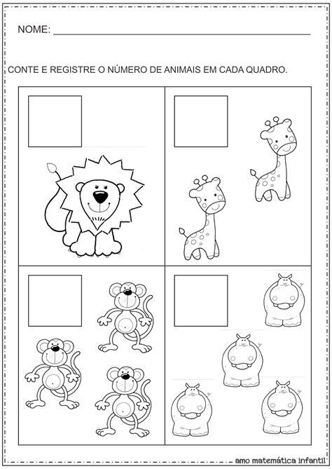 Atividade Quantidade Educação Infantil - 7