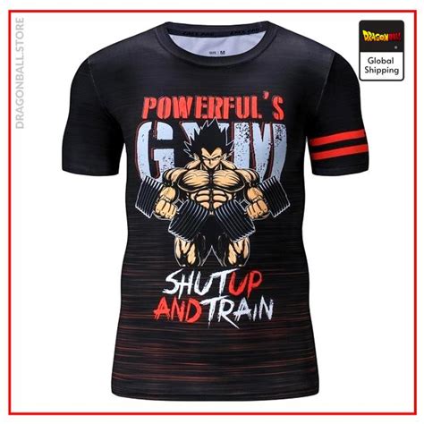 Dragon Ball Compression - Vegeta Gym Shirt DBZ store » Dragon Ball Store