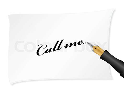 Ruf mich an | Stock-Vektor | Colourbox