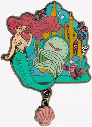 Ariel Hot Topic Disney Princess Clocks Loungefly Disney Pin