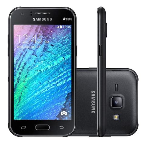 Smartphone Samsung Galaxy J1 J100 Duos Dual Chip PRETO Android 4 4 Tela