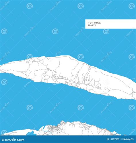 Tortuga Island. Haiti. Topo Standard Royalty-Free Stock Photography