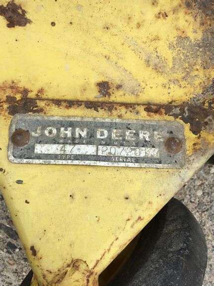 Jon Deere Mower Deck Sherwood Auctions