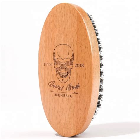 Boar Bristle Hair Beard Brush For Men Small Soft Beard Brush Pocket