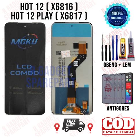 Jual Lcd Infinix Hot 12 X6816 Hot 12 Play X6817 Original OEM