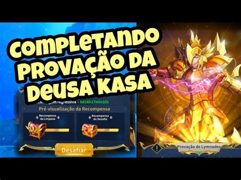 Completando Provação da Deusa Kasa de Lymnades Saint Seiya Lendas da