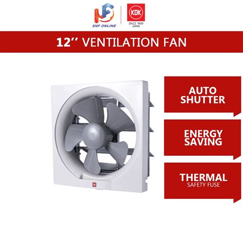 Kdk Wall Mounted Ventilating Fan 12 30aqm8 Shopee Malaysia
