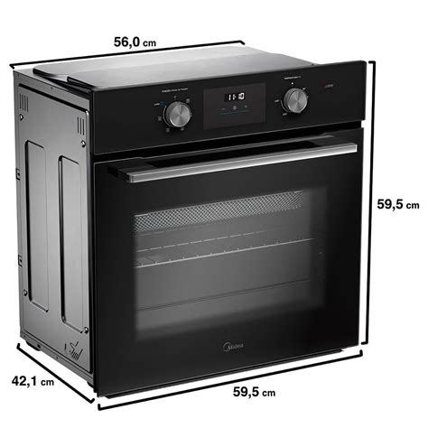 Forno De Embutir Elétrico 68l - Forno Elétrico de Embutir 68L: com Air Fryer | Midea | Midea