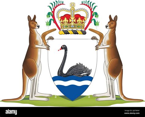 coat  arms  western australia stock vector image art alamy
