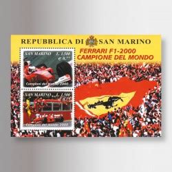 Francobollo Ufficiale Ferrari Campione Del Mondo 2000 CollectorClub