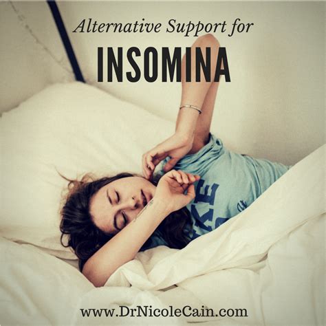 Alternative Support For Insomnia Dr Nicole Cain Nd Ma