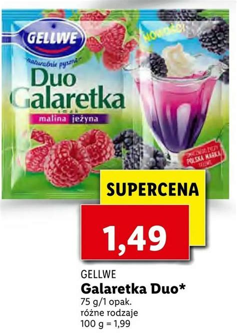 Promocja Galaretka Duo W Lidl