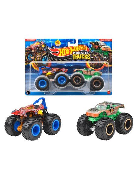 Характеристики Машинка Mattel Hot Wheels Monster Trucks Монстр трак FYJ Scorpedo Baja