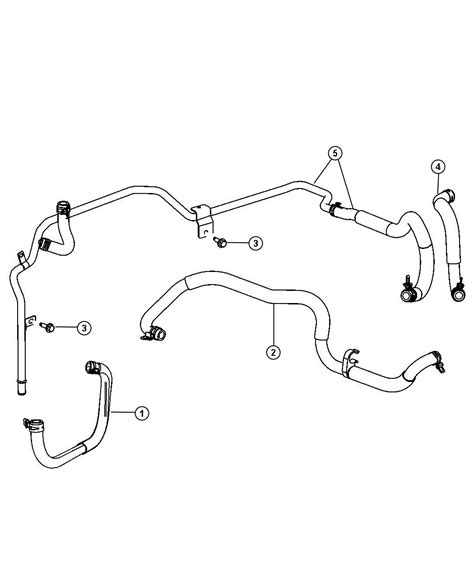 Chrysler Sebring Used For HOSE AND TUBE Engine Coolant To Oil Cooler