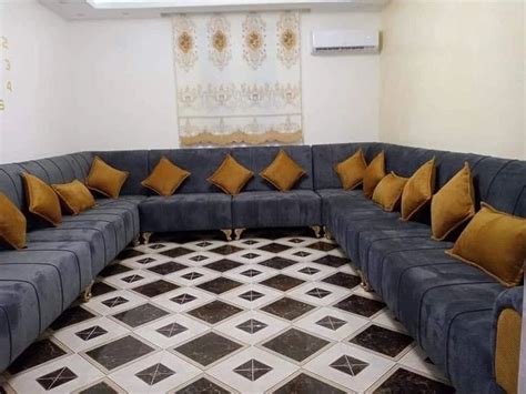 8 Seater Velvet U Shape Wooden Sofa Set At Rs 120000set In Saharanpur