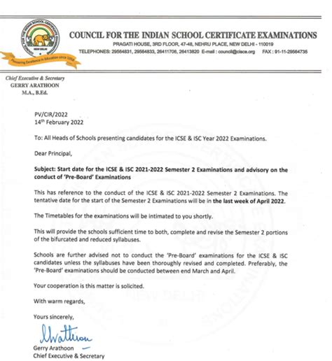 ICSE ISC Semester 2 Board Exams Dates Out Why Additional Sample Paper