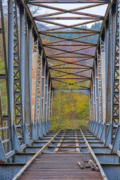 Abandoned Railway Bridge Stock Photo Image Of Rails