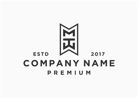 premium vector letter mwt logo design vector illustration template