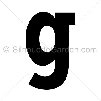 Lowercase Letter G Silhouette - Free Clip Art, Printable, and Vector Downloads