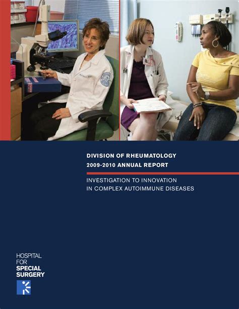 Division of Rheumatology 2009-2010 Annual Report by Hospital for ...