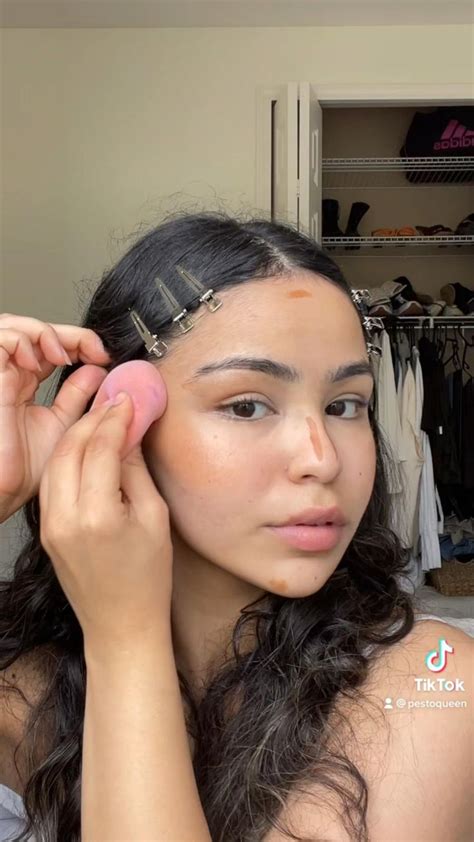 Grwm Makeup Tutorial Tiktok Dewy Glowy Summer Nude Neutral Makeup Glamour Makeup Pretty