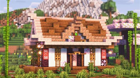 Minecraft How To Build A Japanese Style House In 1 20 Easy Survival