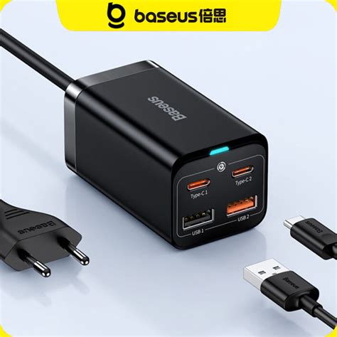 Baseus W Wall Charger Gan Pro Pd Fast Charging Desktop Powerstrip