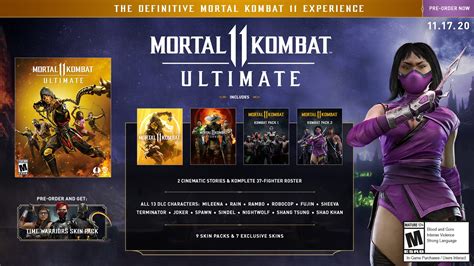 Mortal Kombat Ultimate Anunciado Para O Switch Pacote Kombate